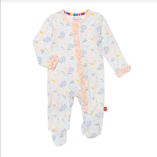 Magnetic Me Baby Girl Darby Modal Footie 01DY