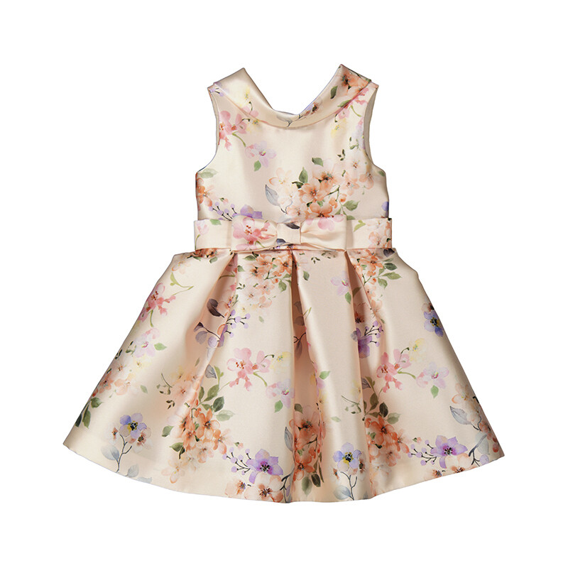 Abel &amp; Lula Girls Cake Stamp Mikado Dress 5033