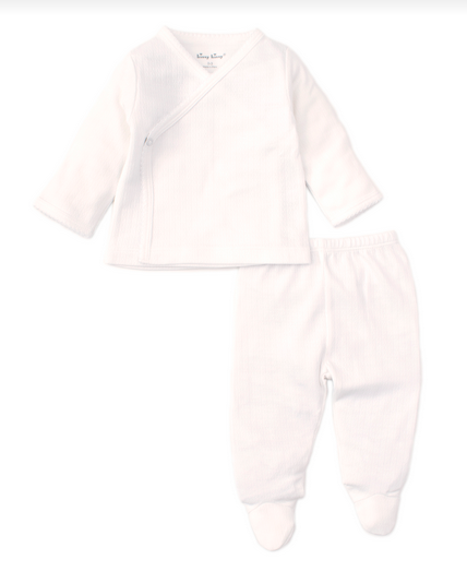Kissy Baby White Cross Tee/Pant Set 4121