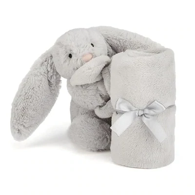Jellycat Bashful Grey Bunny Soother