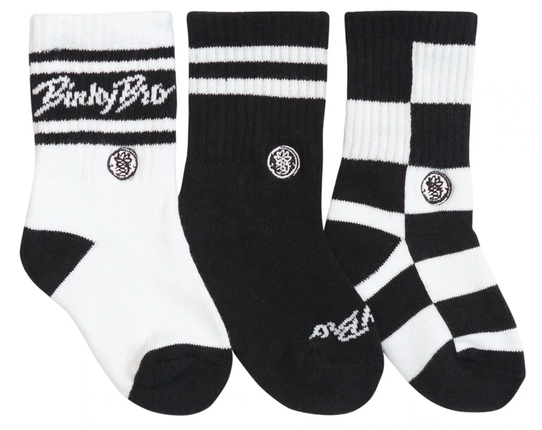 Binky Bro 3-Pack Checkers Classic Socks (Youth)