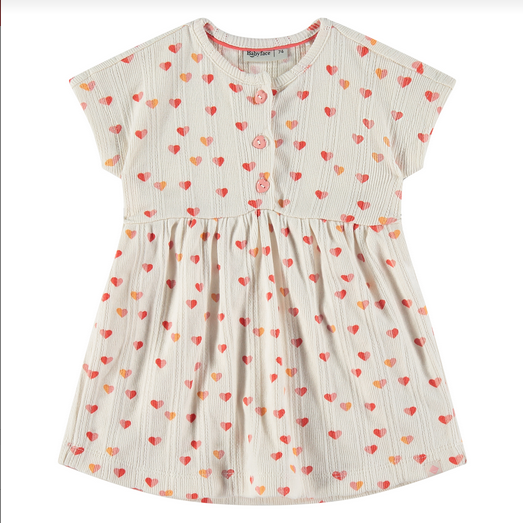 Babyface Baby Girls Rib Dress Ivory 8742