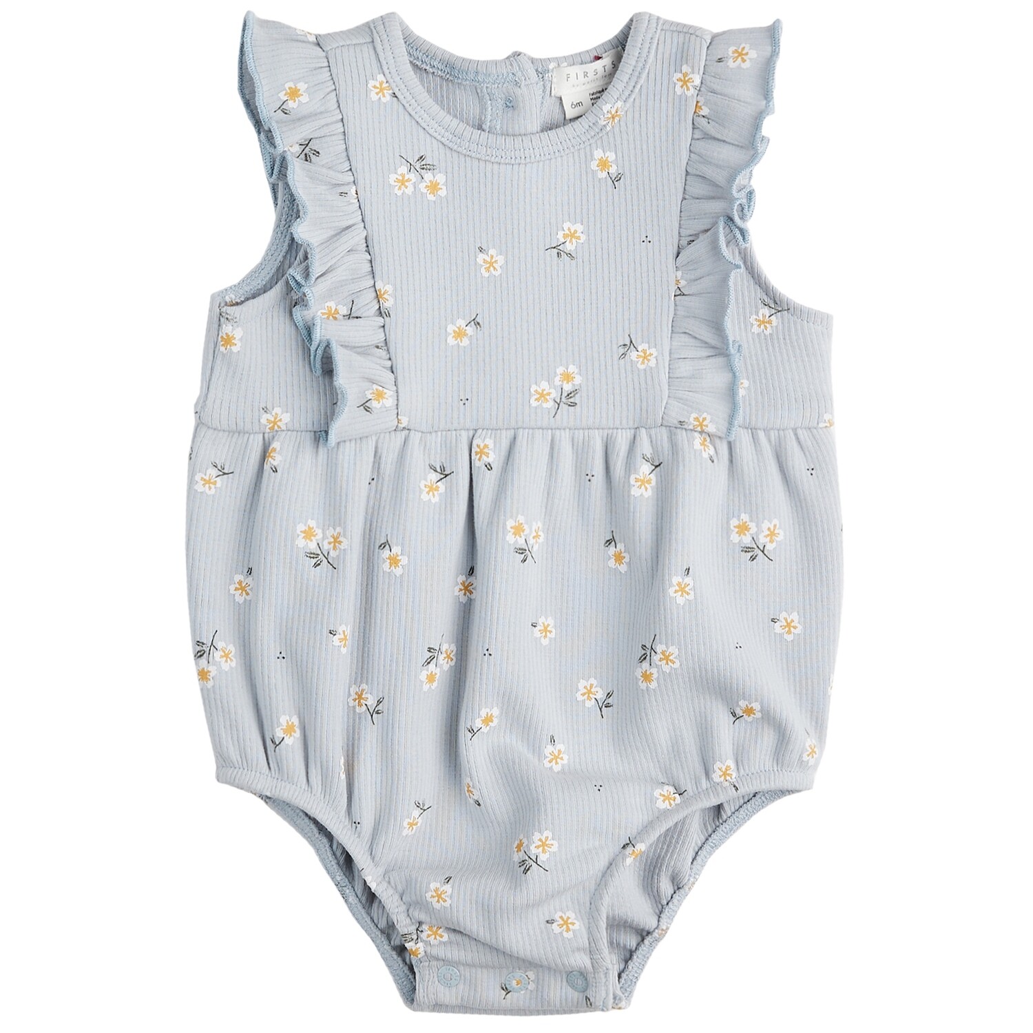 Petit Lem Baby Romper Knit -Blue 01B