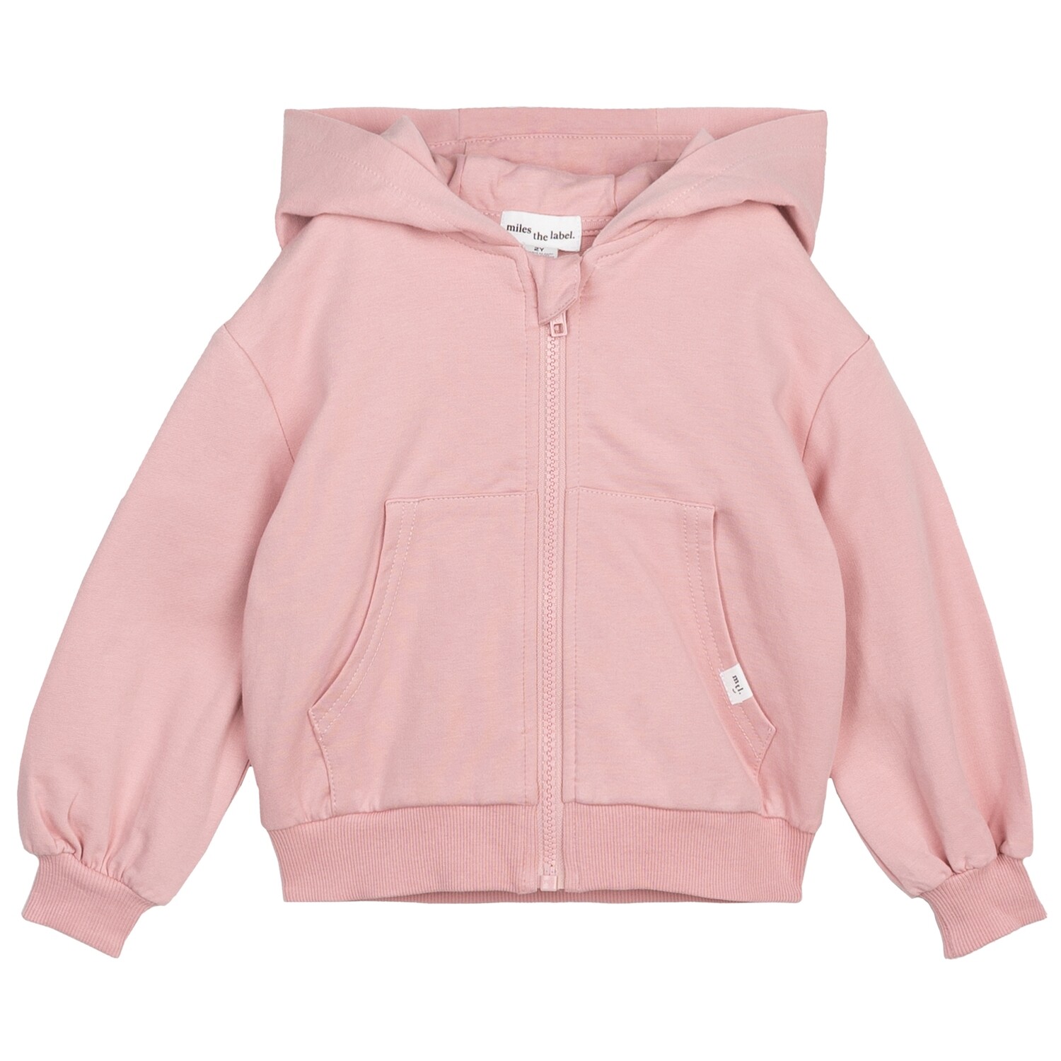 Petit Lem Girls Rose Miles Zip-up  Pink Hoodie 01K