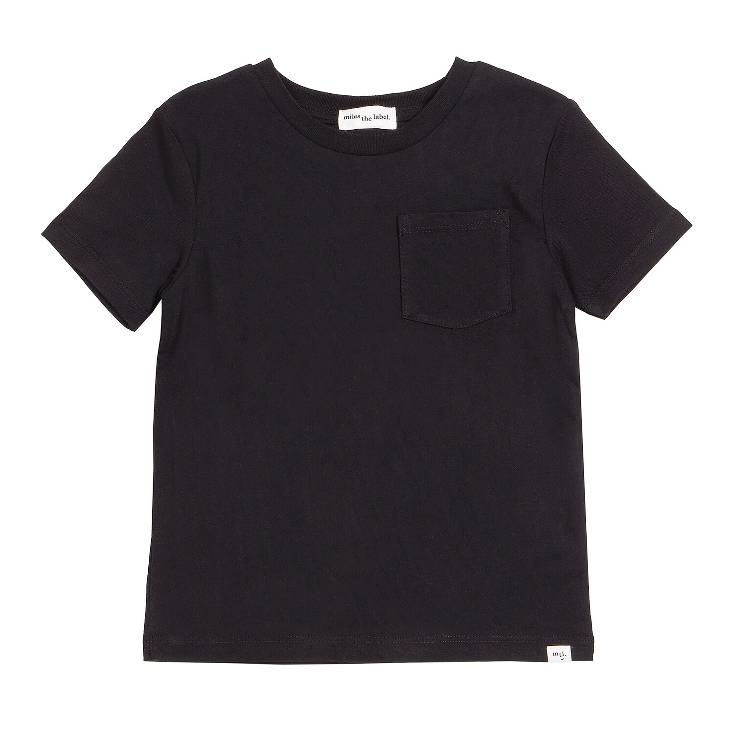 Petit Lem Boys Miles Basic Pure Black T-Shirt 06K