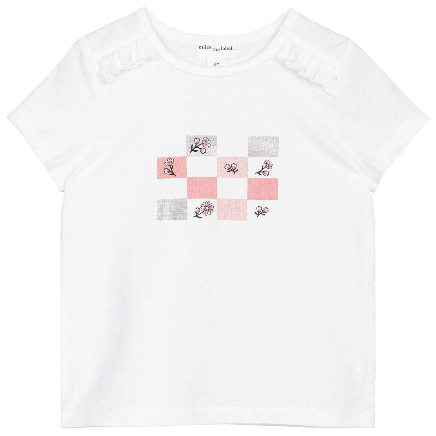 Petit Lem Girls S/S Top Knit-Off White 07K