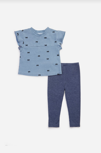 Splendid Girls Deep Sea Bow Ruffle Tee 764