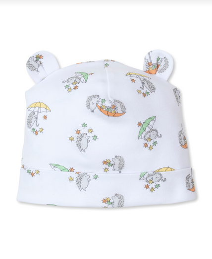 Kissy Hedgehogs Fall Showers Print Hat 678N