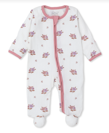 Kissy Baby Girls Footie w/Zip -Abloom 918N