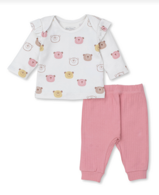 Kissy Baby Girls Bear Talk Pant Set 944I