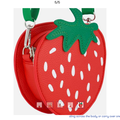 Deux Par Deux Red Strawberry Bag 0KA