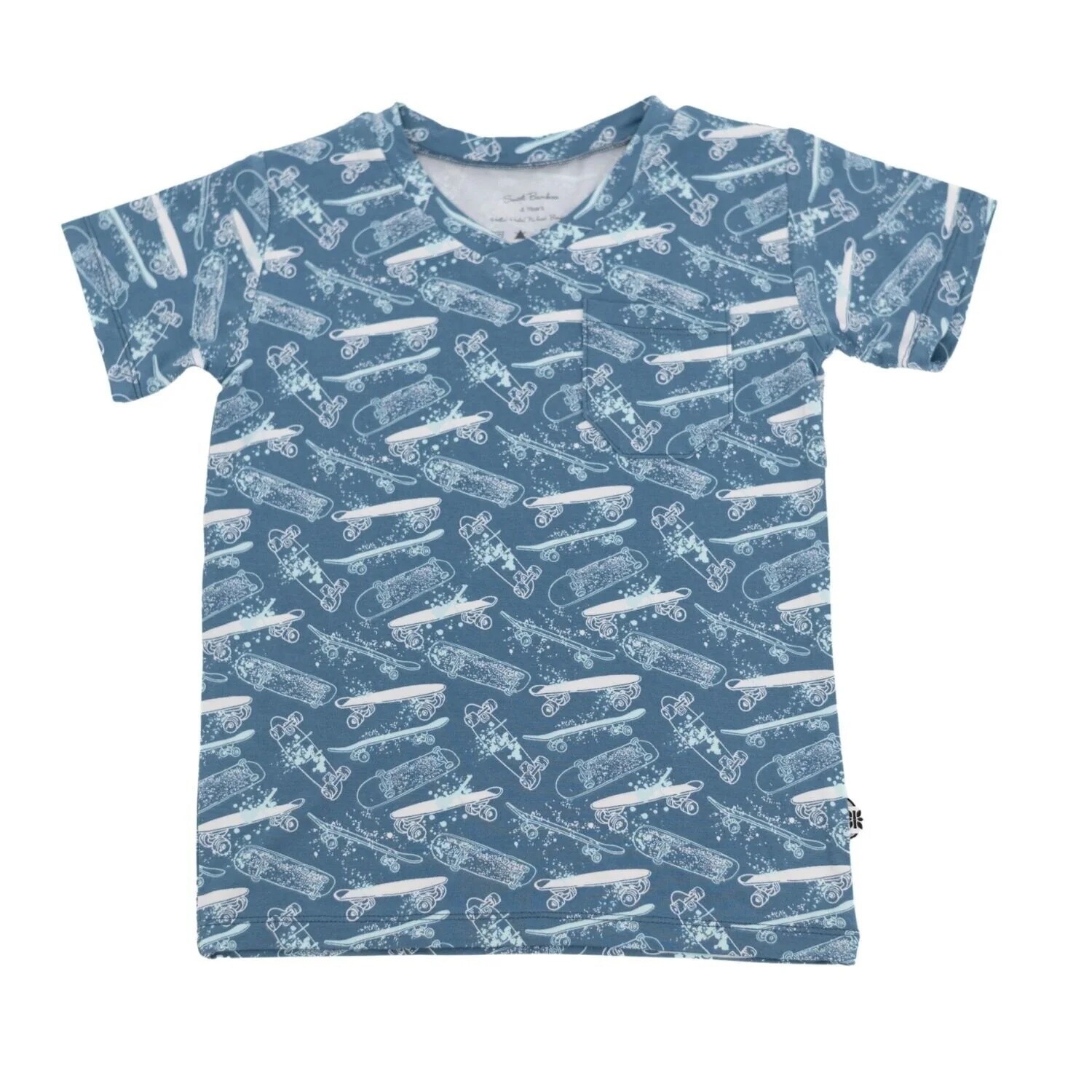 Sweet Bamboo Boys V-Neck Tee - Skateboards