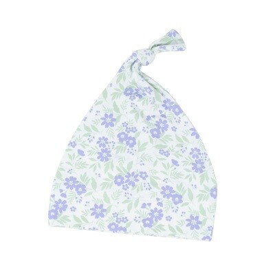 Sweet Bamboo Knot Hat - Vintage Flower Purple (Size OS
