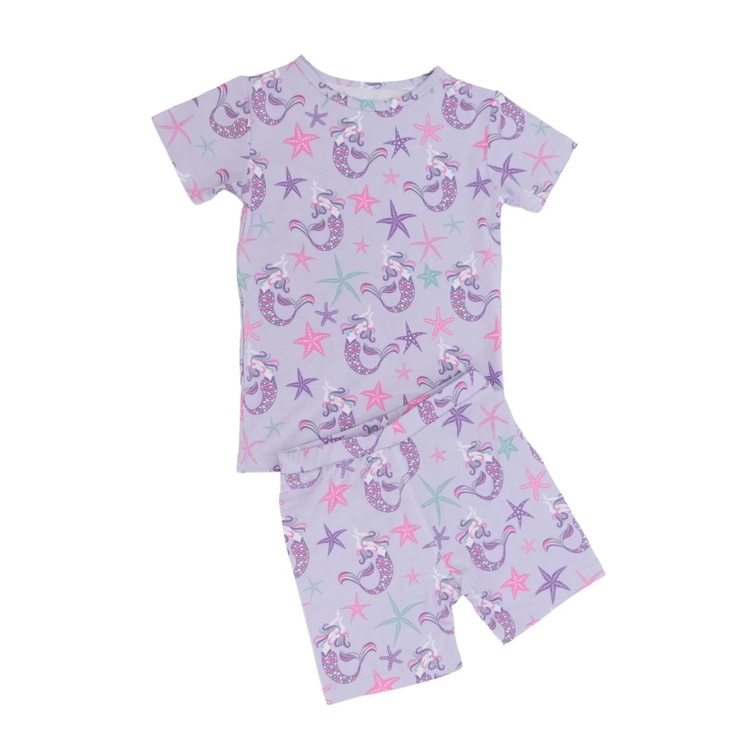 Sweet Bamboo Girls Summer PJ - Mermaid Purple