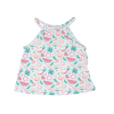 Sweet Bamboo Girls Strappy Tank - Dragonfruit