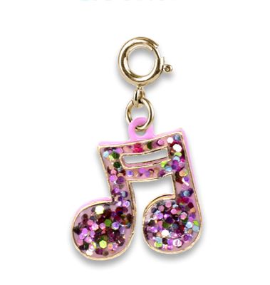 Charm It Gold Glitter Music Note Charm - CICC1423*