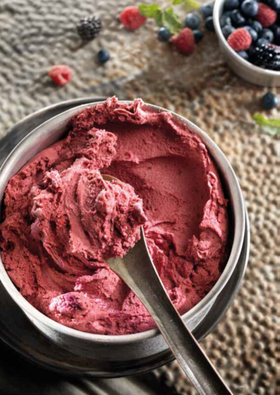 Pâtes pour glace aux fruits