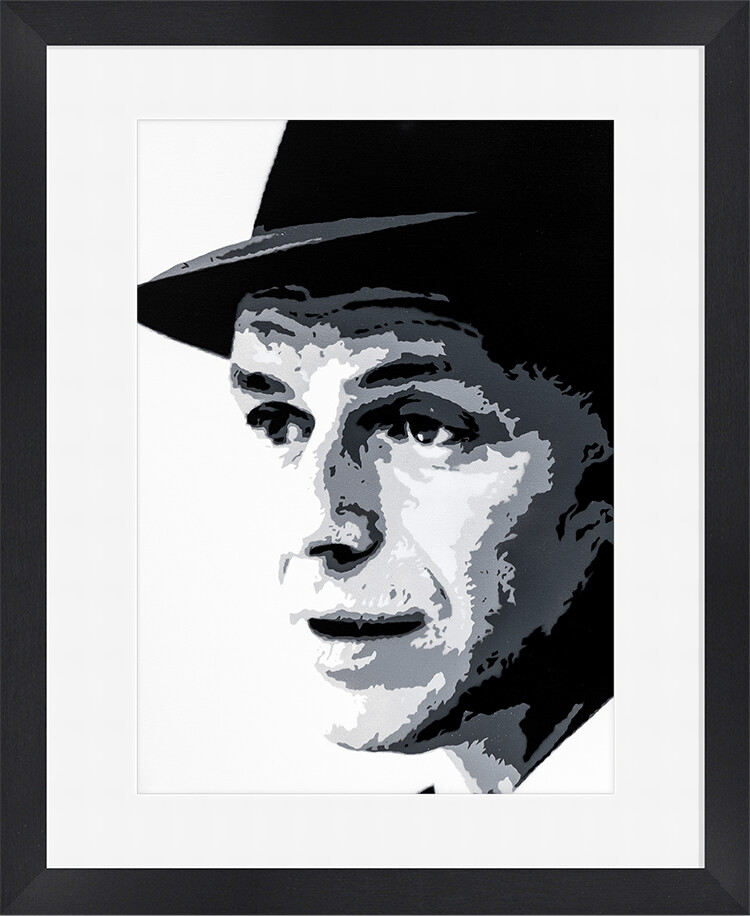 Frank Sinatra framed print.