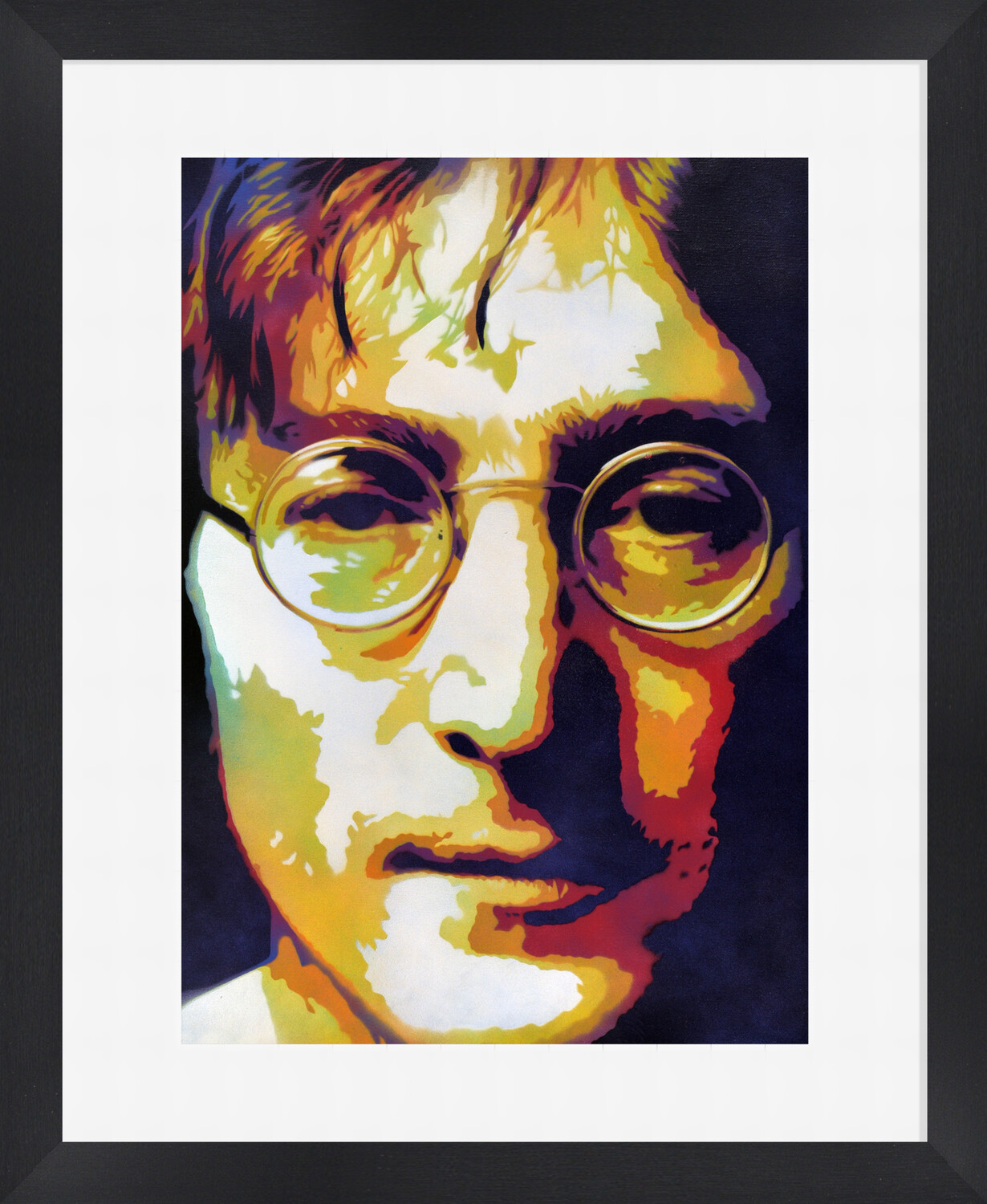 John Lennon framed print