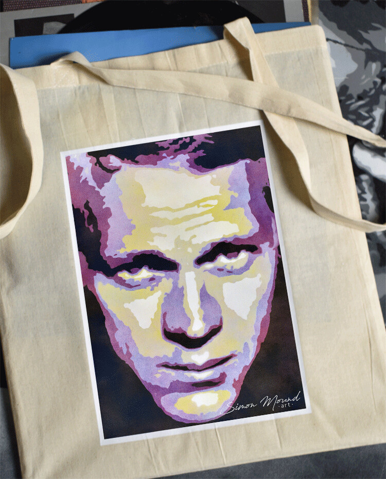 Steve McQueen cotton tote bag