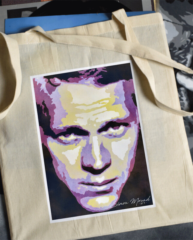 Steve McQueen cotton tote bag