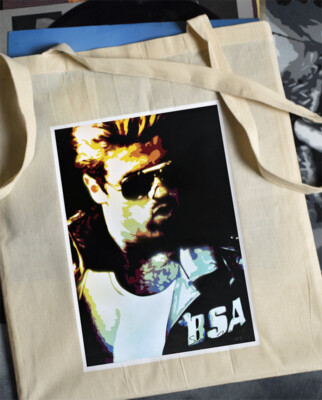 George Michael cotton tote bag