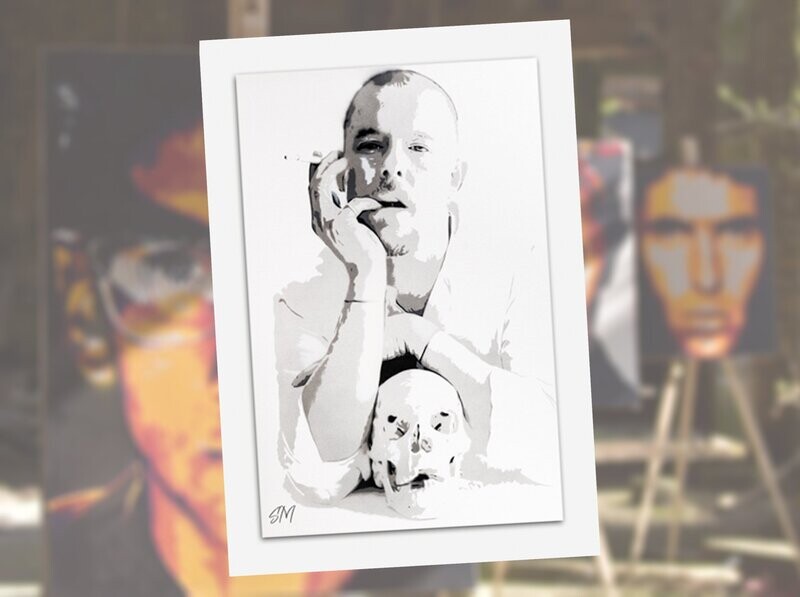 Alexander McQueen greeting card with envelope