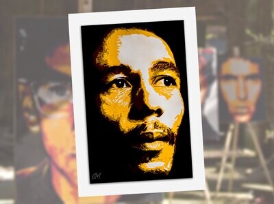 Bob Marley greeting card with envelope