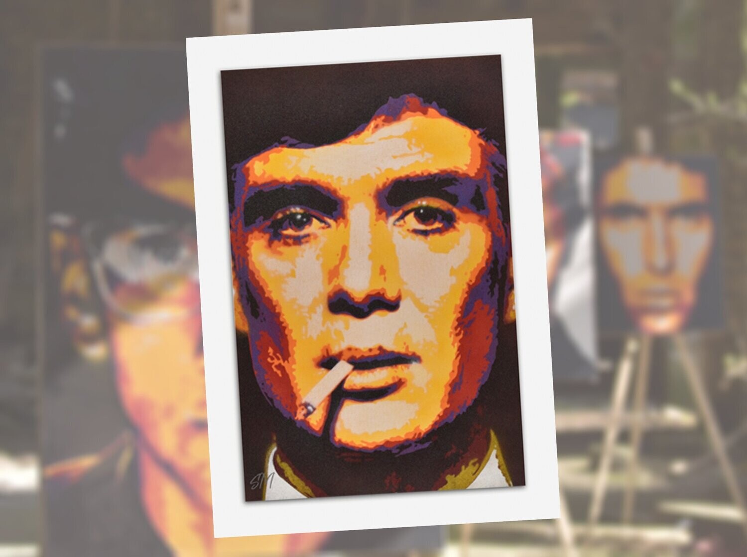 Cillian Murphy greeting card with envelope