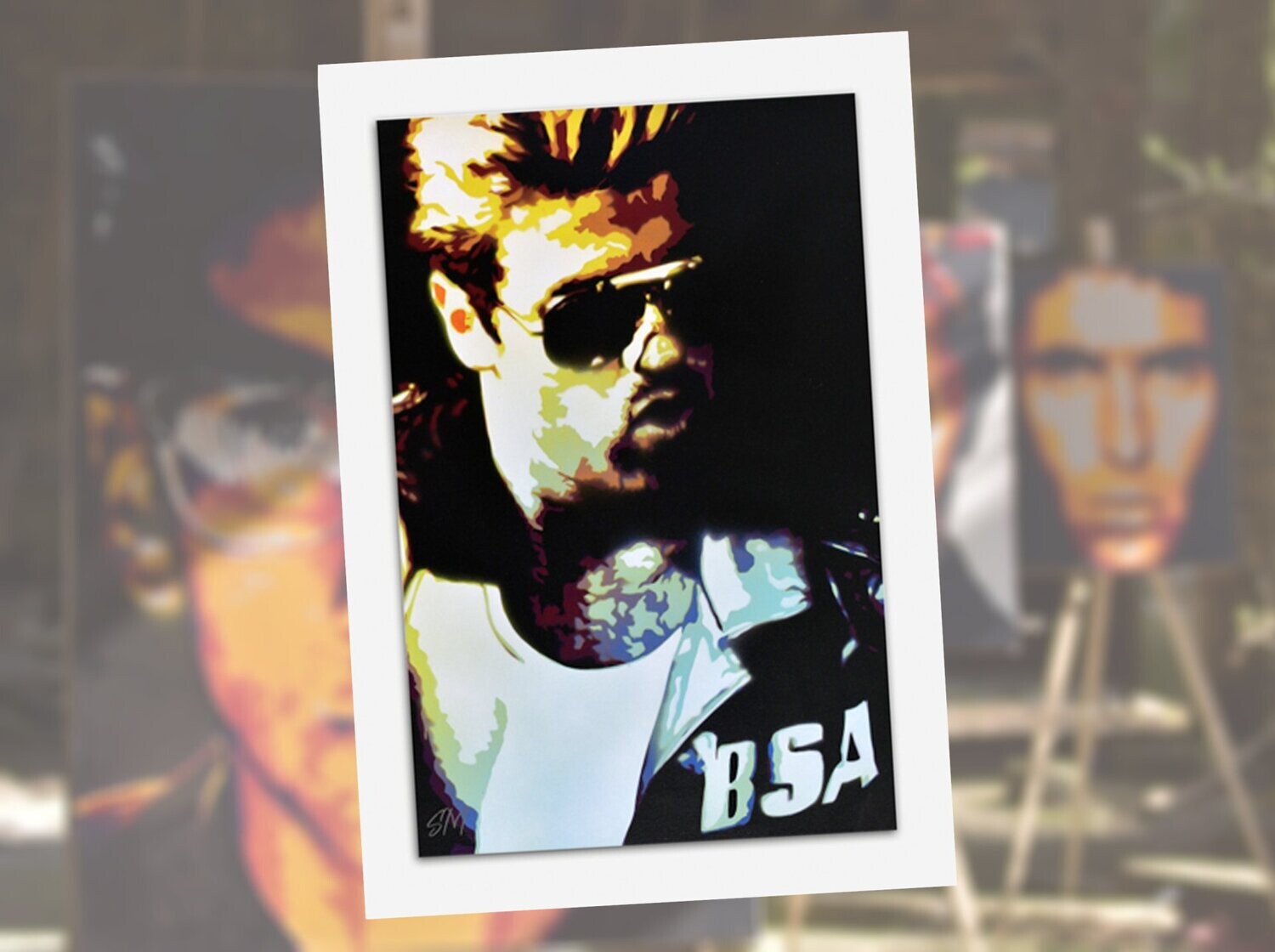 George Michael greeting card with envelope