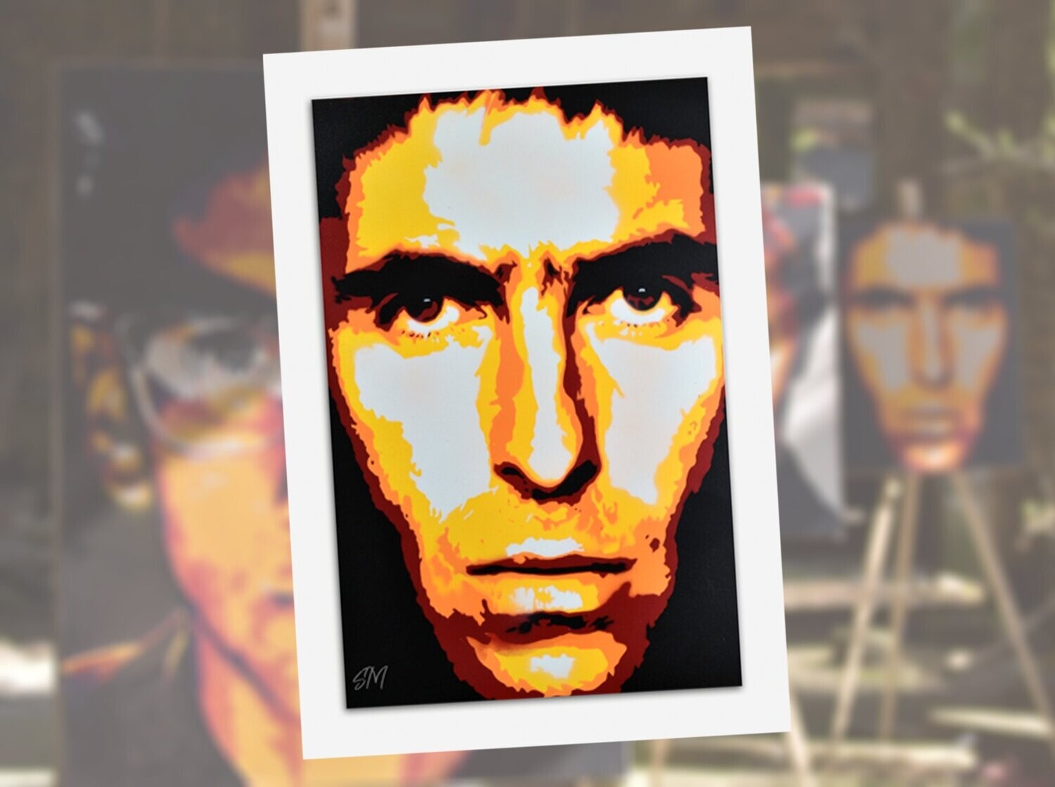 Liam Gallagher greeting card with envelope