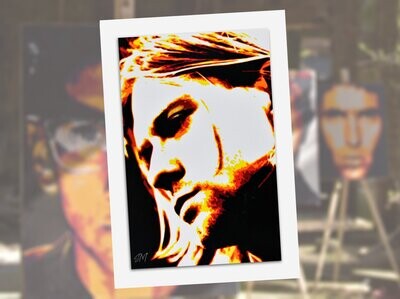 Kurt Cobain greeting card with envelope