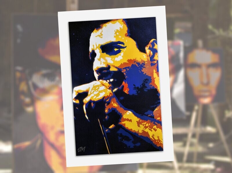 Freddie Mercury  greeting card with envelope