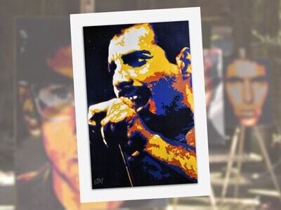 Freddie Mercury greeting card with envelope
