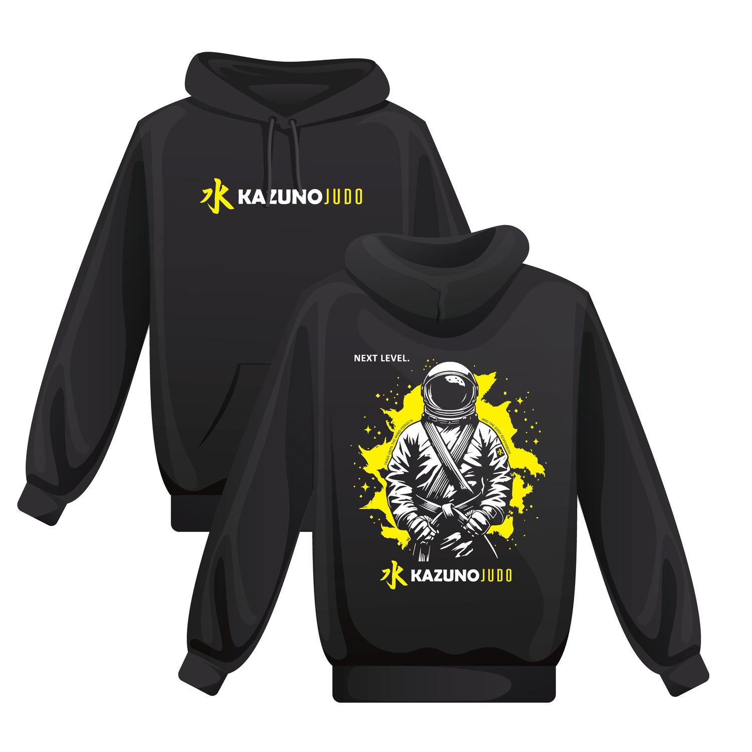 Adult Customisable Space Grappler Cotton Hoodie | Kazuno Judo