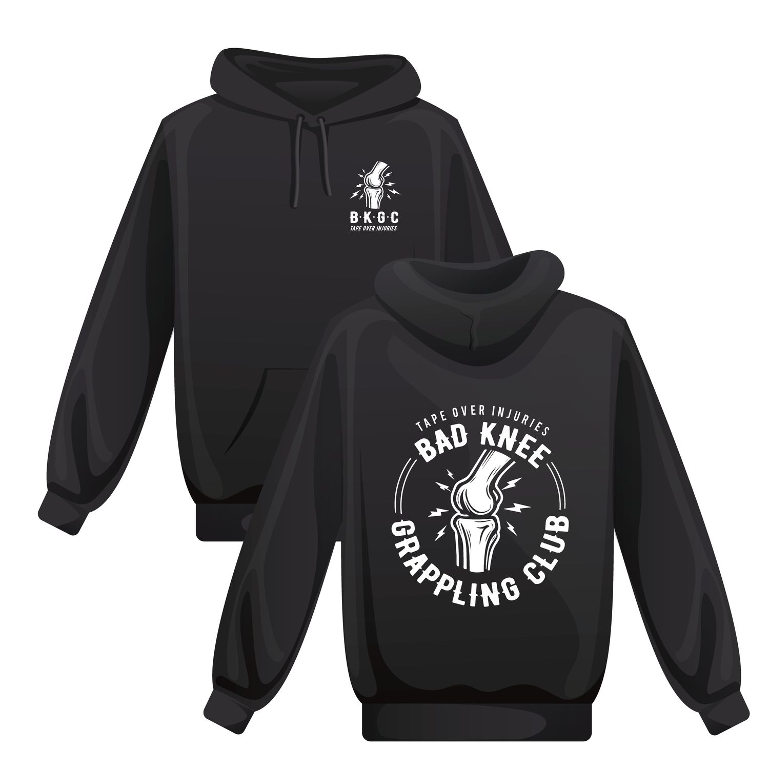 Bad Knees Grappling Club Cotton Hoodie