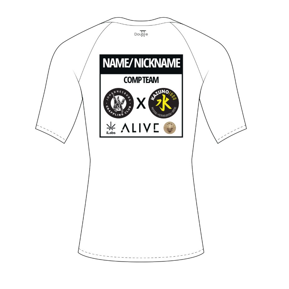 WHITE BELT Ranked Rash guard: avail in White or Black WHITE BELT Ranked Rash guard: avail in White or Black