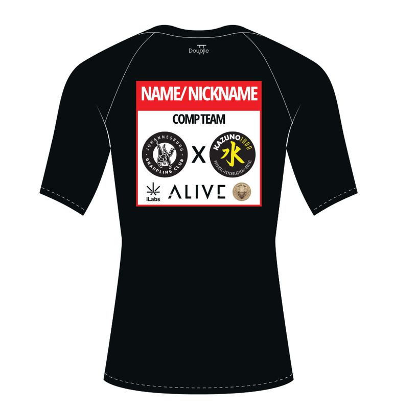 BLACK BELT Ranked Rash guard: available in White or Black
