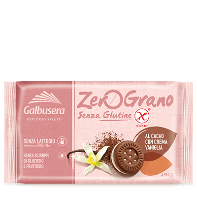 Zerograno Frollino al Cacao farcito Vaniglia - Galbusera