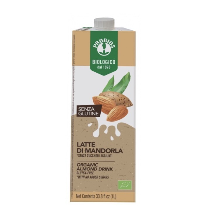 Latte di Mandorla senza glutine biologico 1l - Probios