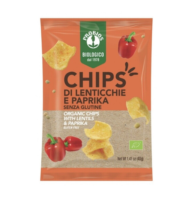 Chips Lenticchie e Paprika Biologiche  - Probios