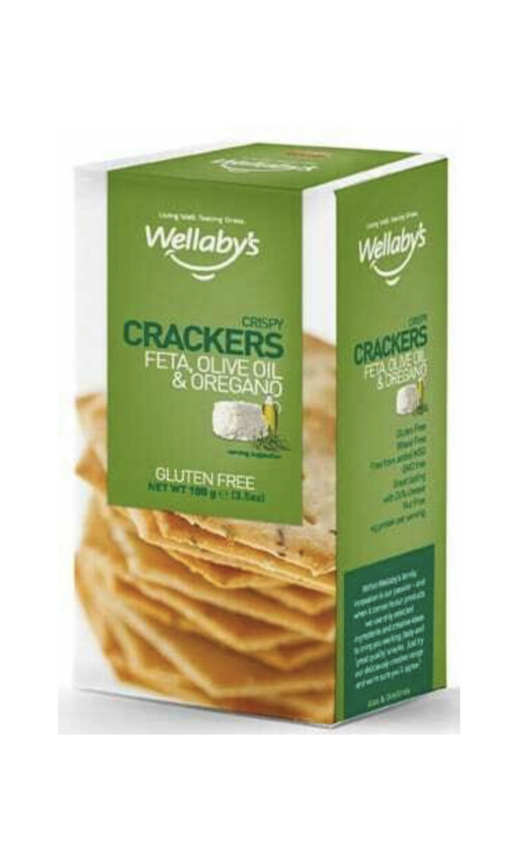 Crackers Feta, Origano e Olio di oliva  -Wellaby's