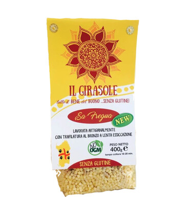 Sa Fregua Fregola sarda Mais e Riso IL GIRASOLE - 400g Sa Fregua Fregola sarda Mais e Riso IL GIRASOLE - 400g
