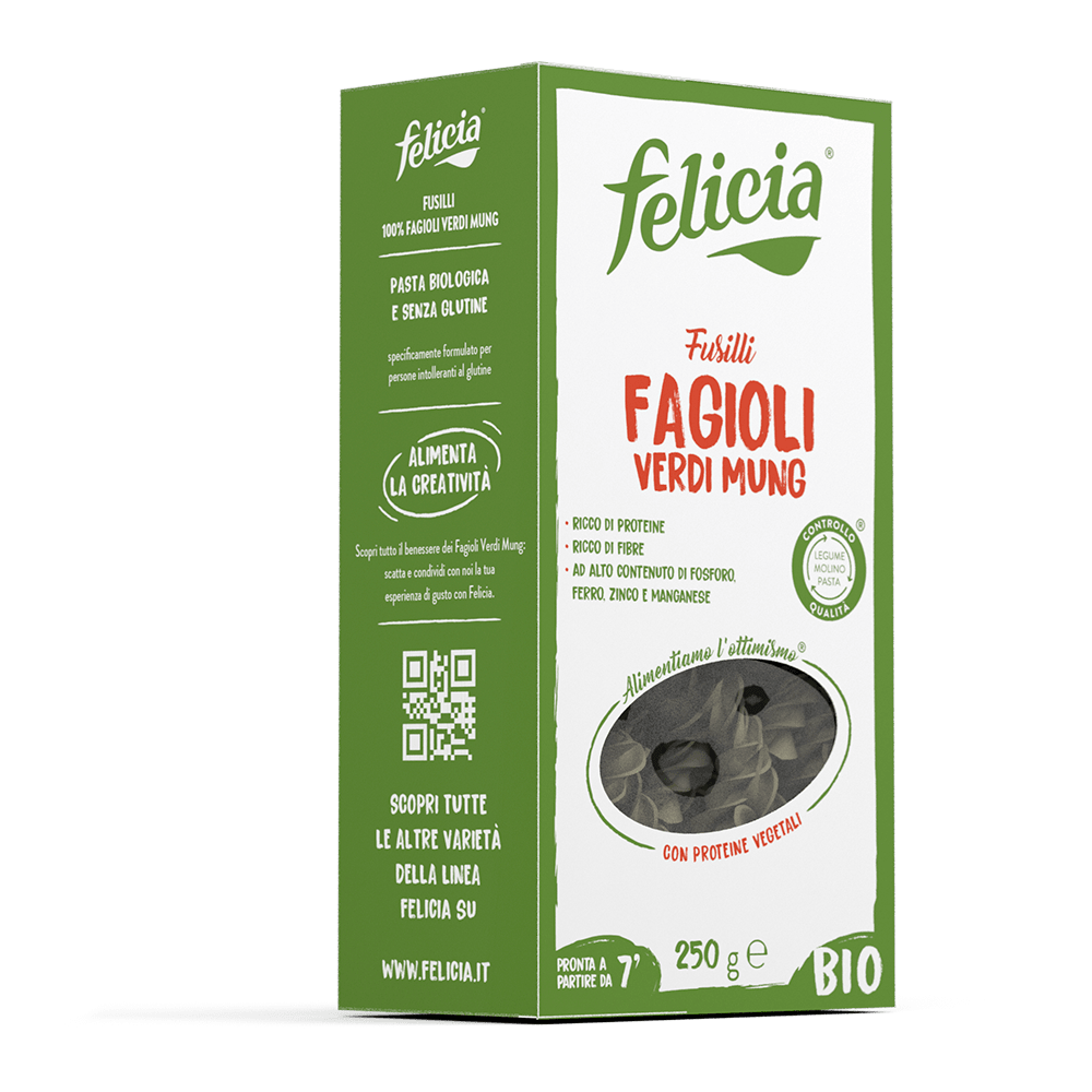 Fusilli Fagioli Verdi Mung - Felicia