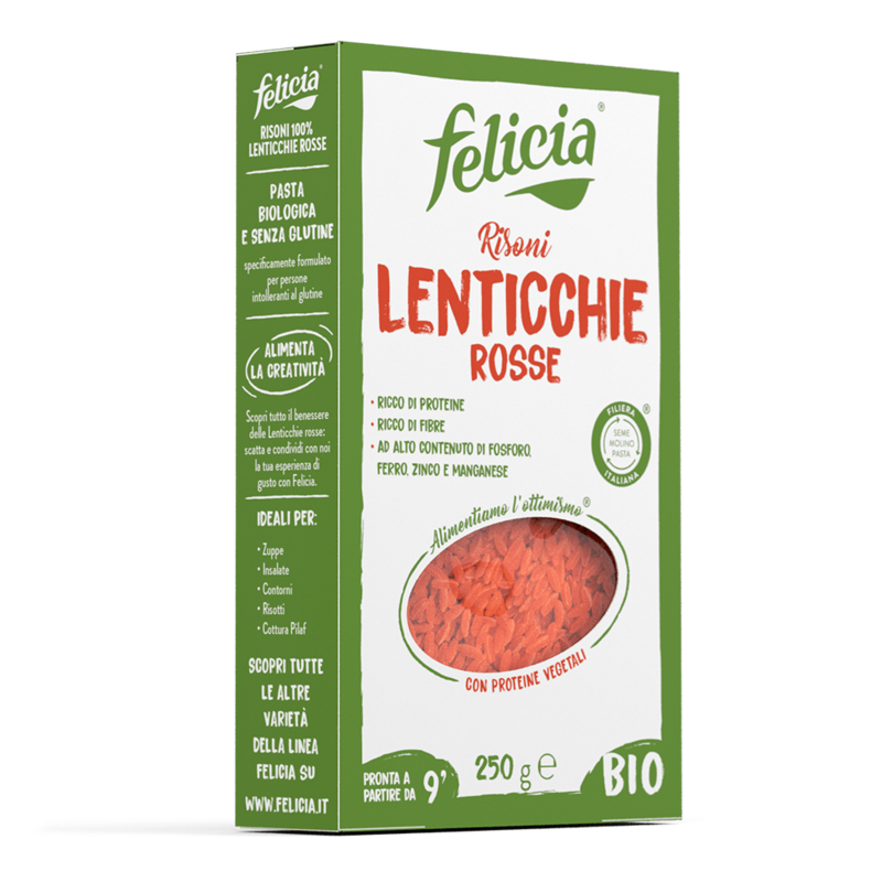 Risoni Lenticchie Rosse - Felicia