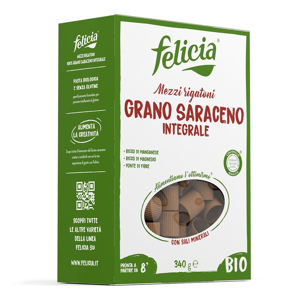 Mezzi Rigatoni 100% Grano Saraceno - Felicia