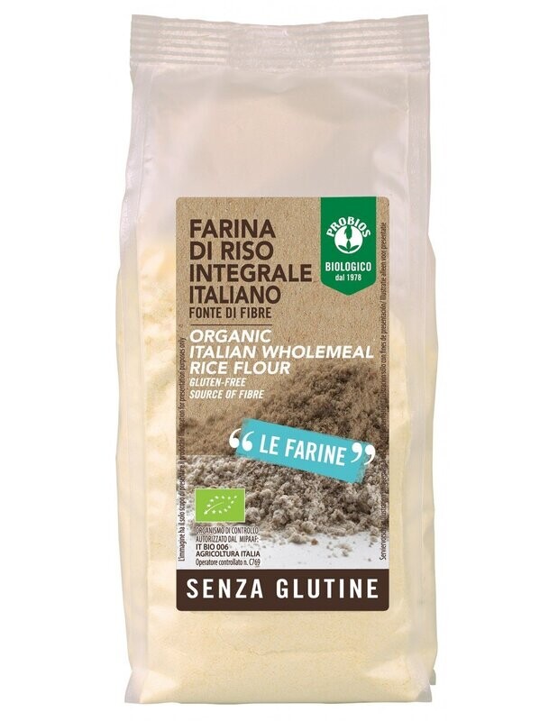 Farina di riso integrale Biologica - senza glutine 375g - Probios