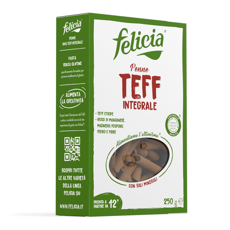 Penne di Teff  Integrale 100% - Felicia