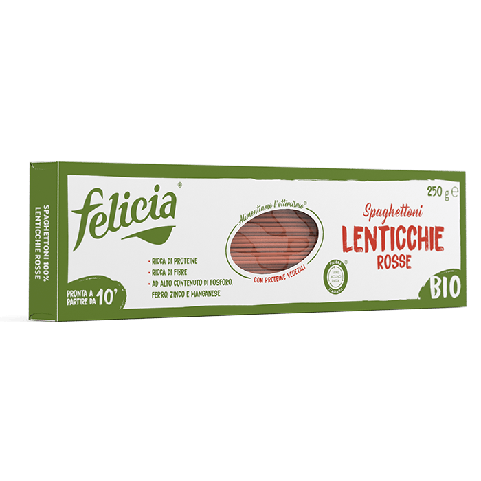 Spaghettoni 100% Lenticchie  Rosse Felicia