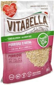 Porridge Istantaneo d'Avena con Chia, Mela e Cannella - Vitabella